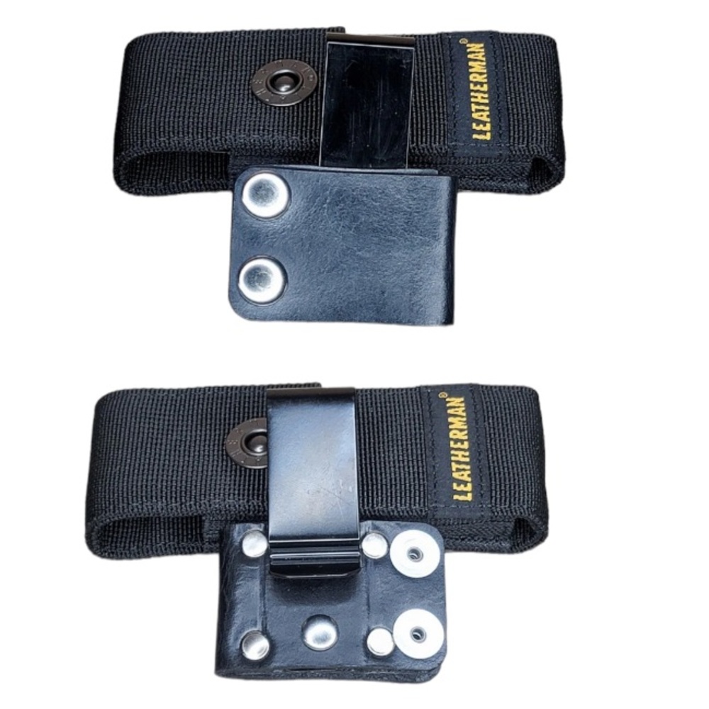 Belt Clip Adapter for Sheath for Multi-Tool Pouch Case hand crafted leather